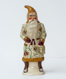 Santa in White Brocade with Lantern