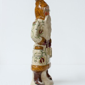 Santa in White Brocade with Lantern