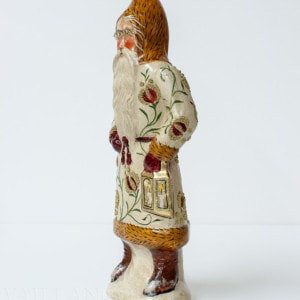 Santa in White Brocade with Lantern
