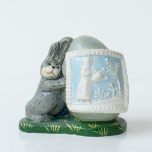Bunny with Egg and Flower