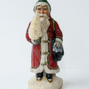 European Father Christmas with Silver Ornaments