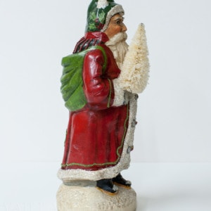European Father Christmas with Silver Ornaments