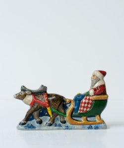 Santa in Sleigh with Reindeer