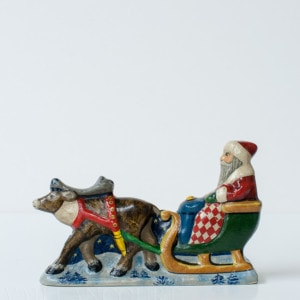 Santa in Sleigh with Reindeer