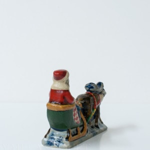 Santa in Sleigh with Reindeer