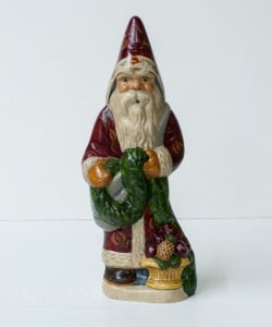 White Pine Garland Santa