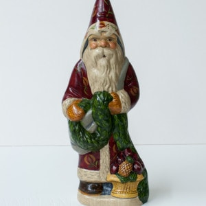 White Pine Garland Santa