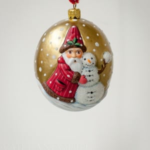 Jingle Balls™ Santa with Snowman