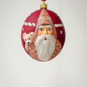 "Jingle Ball" Gingerbread Santa with Teddy