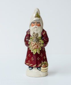 Father Christmas with Beaded Burgundy Coat