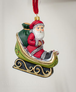 Santa in Custom Sleigh
