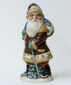 One of a kind Santa with Walking Stick