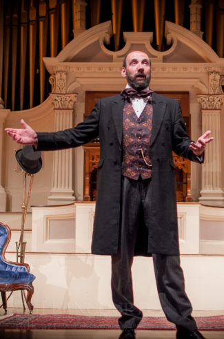 Gerald Charles Dickens during a performance.