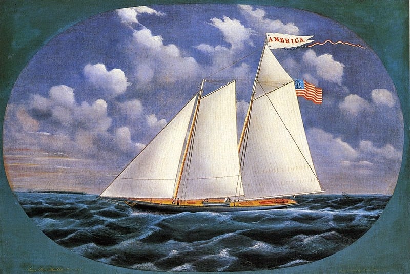 James Bard's America (oil on canvas, 1851)