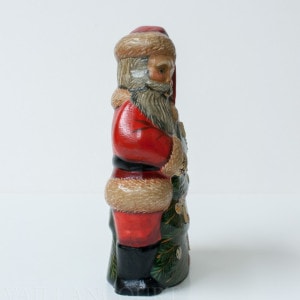 Santa with Candles in Tree