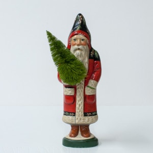 Black and Red Santa with Tree