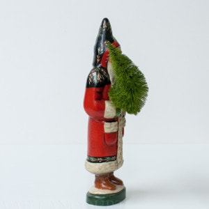 Black and Red Santa with Tree