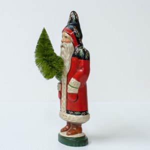 Black and Red Santa with Tree