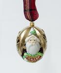Jingle Balls™ Santa On Gold with Wreath