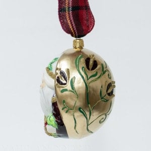 Jingle Balls™ Santa On Gold with Wreath