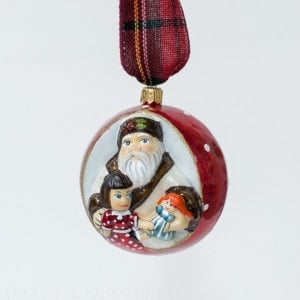 Jingle Balls™ Pearlized Santa with Girl