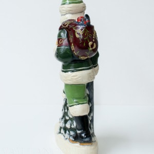 Traditional Brocaded Walking Stick Santa