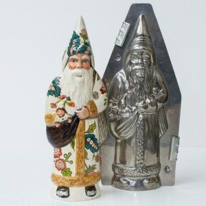 Floral Pysanka Father Christmas with Mould