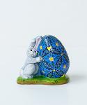 Bunny Holding Pysanka Egg