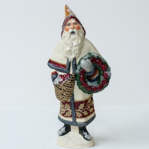Father Christmas with Apple Wreath
