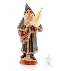 Green Father Christmas with Pointed Hood