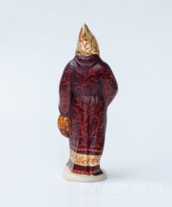 Maroon Father Christmas with Gold Hood