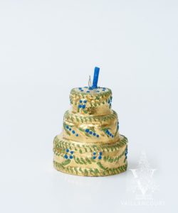 Golden Cake Ornament