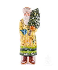 Yellow Needlework Santa