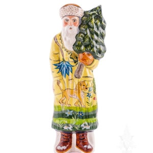 Yellow Needlework Santa