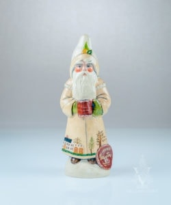 Father Christmas with Redware Mug and Plate