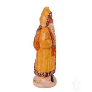 Yellow Father Christmas with Walnuts in Sack