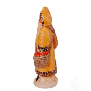 Yellow Father Christmas with Walnuts in Sack