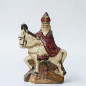 Dutch Saint Nicholas On Rooftop