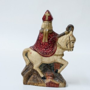 Dutch Saint Nicholas On Rooftop