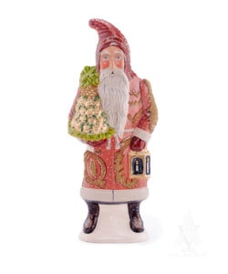 Santa in Peach Brocaded Coat