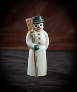 American Snowman with Broom