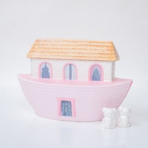 Pink Ark with Two Bears