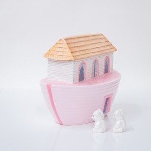 Pink Ark with Two Bears