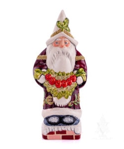 Brocade Santa with Gold Swag