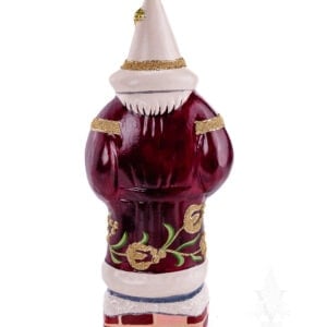 Brocade Santa with Gold Swag