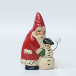 Santa with Colonial Snowman