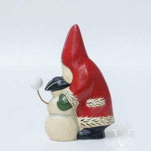 Santa with Colonial Snowman