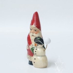 Santa with Colonial Snowman