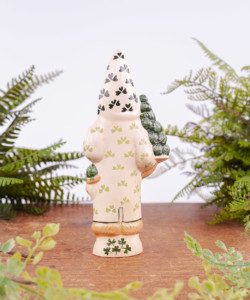 White Shamrock Coat Santa
