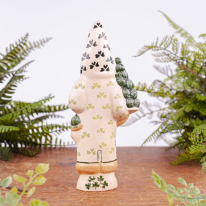 White Shamrock Coat Santa